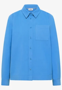 Overhemdblouse in effen kleur