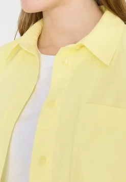 Overhemdblouse in effen kleur