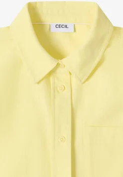 Overhemdblouse in effen kleur