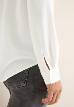 Overhemdblouse in effen kleur