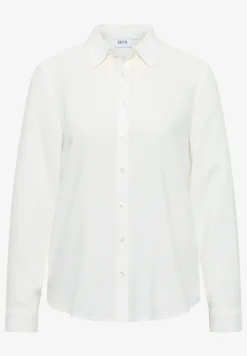Overhemdblouse in effen kleur