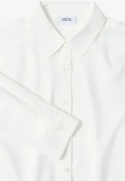 Overhemdblouse in effen kleur