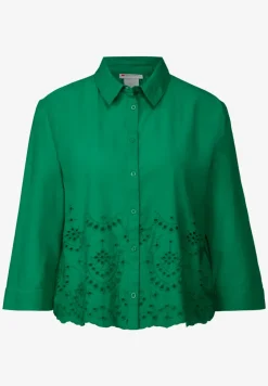 Overhemd blouse met borduursel