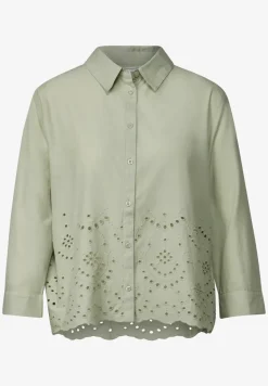 Overhemd blouse met borduursel