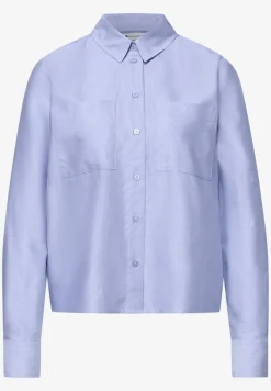Overhemdblouse met borstzakken