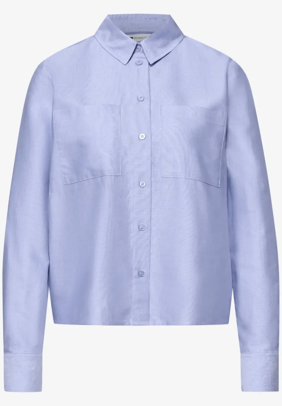 Overhemdblouse met borstzakken