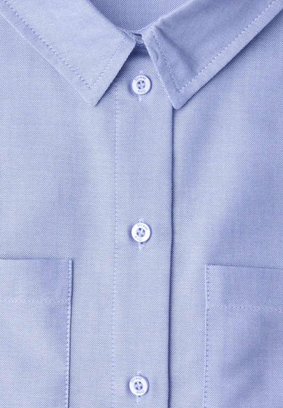 Overhemdblouse met borstzakken