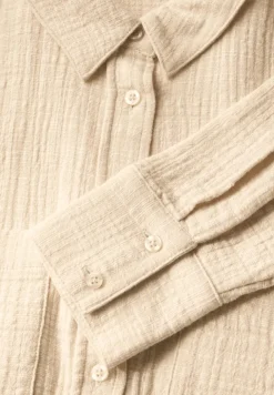Overhemdblouse met borstzakken