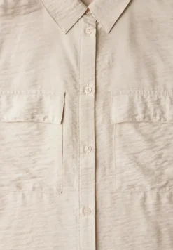 Overhemdblouse met borstzakken