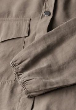 Overhemdblouse met borstzakken