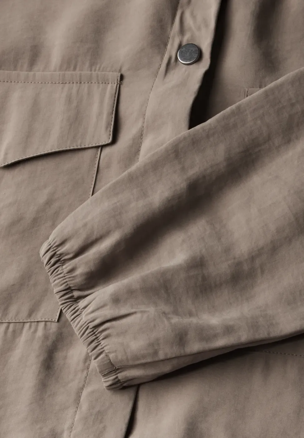 Overhemdblouse met borstzakken