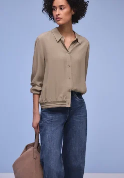 Overhemdblouse met college details