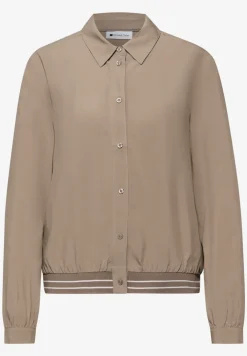 Overhemdblouse met college details