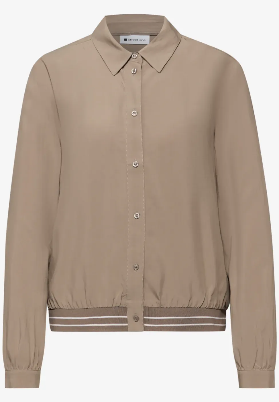 Overhemdblouse met college details