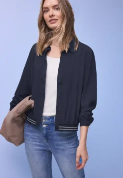 Overhemdblouse met college details