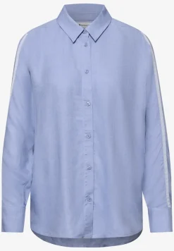 Overhemdblouse met getapete details