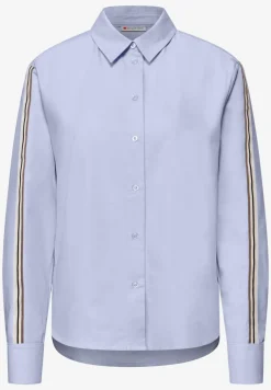Overhemdblouse met getapete details