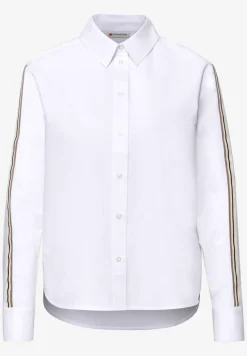 Overhemdblouse met getapete details