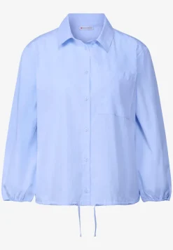 Overhemdblouse met glitterdetails
