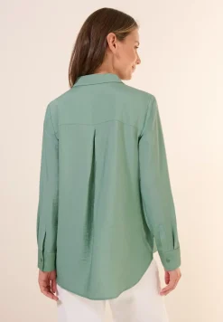 Overhemdblouse met structuur
