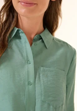 Overhemdblouse met structuur