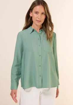 Overhemdblouse met structuur