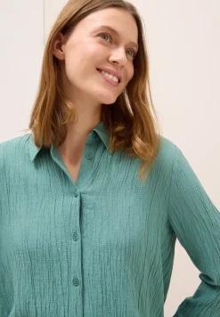 Overhemdblouse met structuur