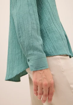 Overhemdblouse met structuur