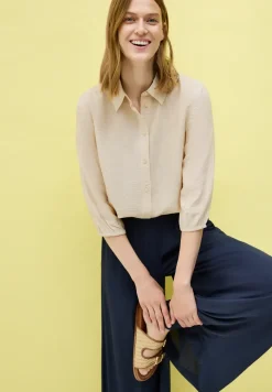 Overhemdblouse met structuur