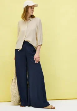 Overhemdblouse met structuur