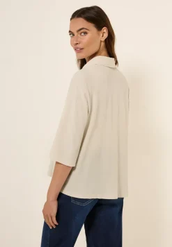 Overhemdblouse met structuur