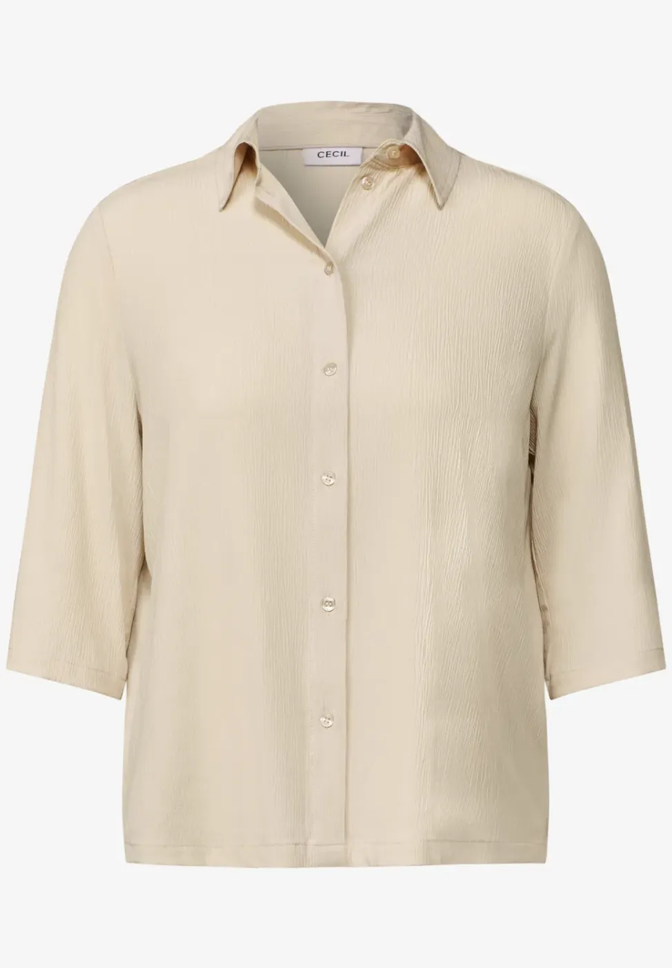 Overhemdblouse met structuur