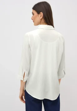 Overhemdblouse met structuur