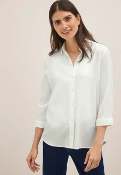 Overhemdblouse met structuur