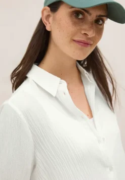Overhemdblouse met structuur