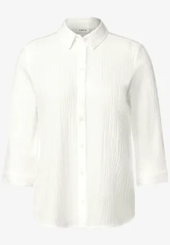 Overhemdblouse met structuur