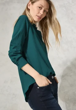 Overhemdblouse met structuur