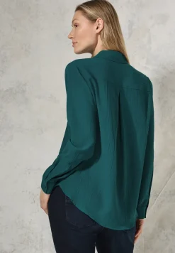 Overhemdblouse met structuur