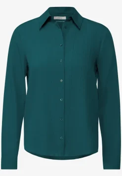 Overhemdblouse met structuur