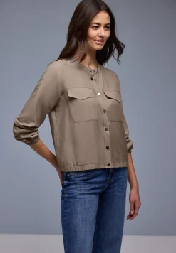 Overhemd blouse met zakken