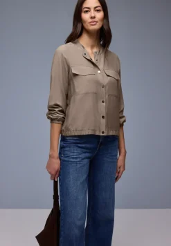 Overhemd blouse met zakken