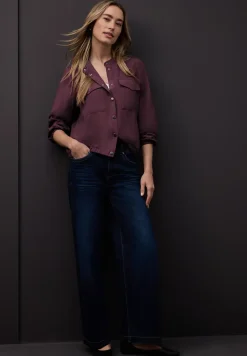 Overhemd blouse met zakken