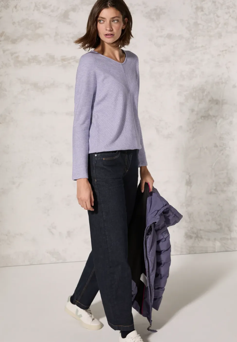Overhemd met gemêleerde look