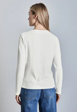 Overhemd met lange mouwen en knoopdetails