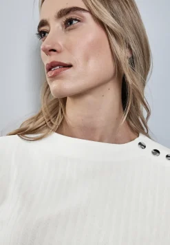 Overhemd met lange mouwen en knoopdetails