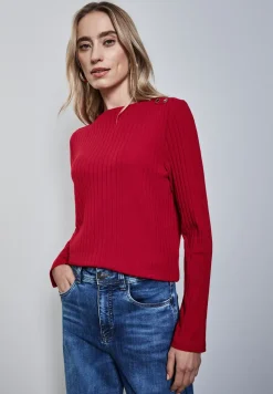 Overhemd met lange mouwen en knoopdetails