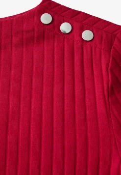 Overhemd met lange mouwen en knoopdetails