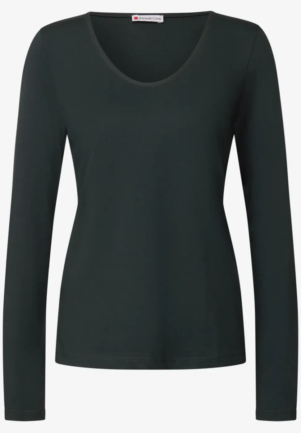Overhemd met lange mouwen in effen kleur