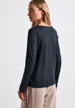 Overhemd met lange mouwen in effen kleur