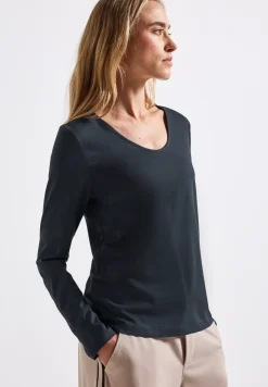 Overhemd met lange mouwen in effen kleur